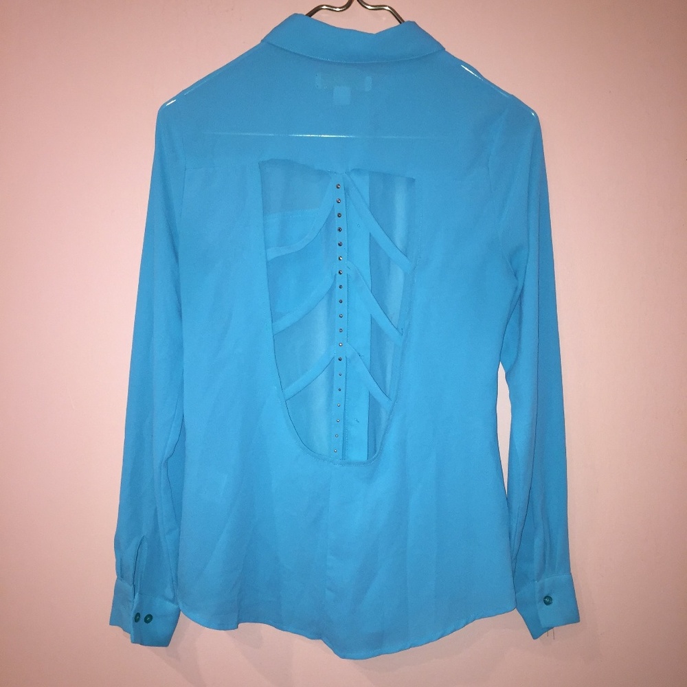 Nicki Mimaj Chiffon Blouse w/ BackOut